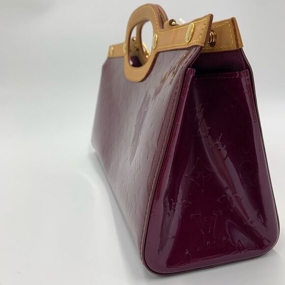 Auth Louis Vuitton Amarante LV Monogram Vernis Leather Roxbury Drive 2way Tote - Picture 4 of 16